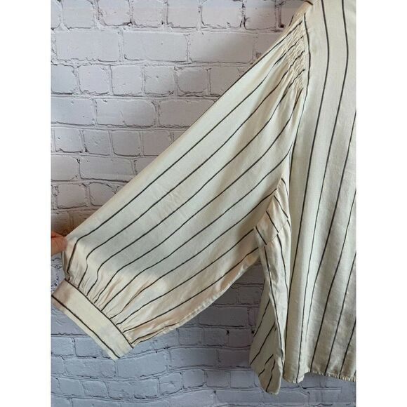 OLD NAVY set of 3 cream red blue check striped top tunic shirt long sleeve XXL - Picture 3 of 10